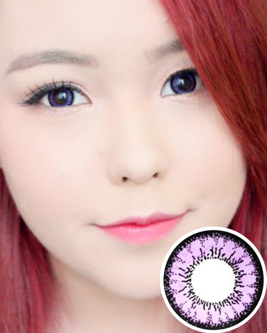Geo Angel Violet 2 Tone Circle Lens CM831 - CircleLensesUSA.com
