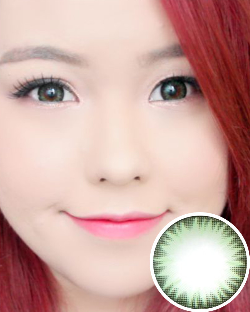 GEO Bella Special Green 2 Tone Circle Lens BS203 - CircleLensesUSA.com
