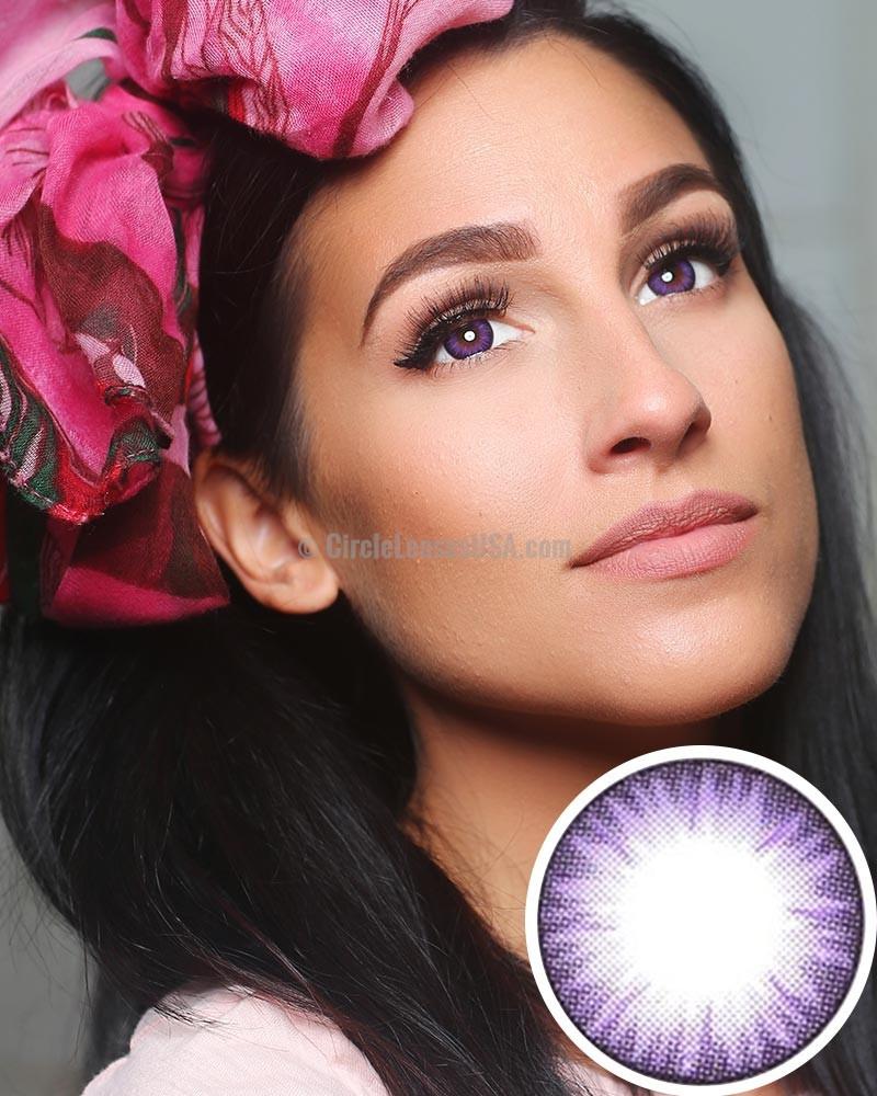 GEO Bella Special Purple 2 Tone Circle Lens BS201 - CircleLensesUSA.com
