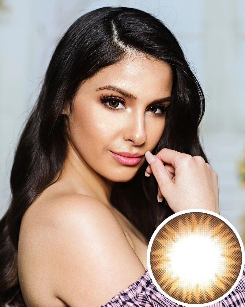 GEO Bella Special Brown 2 Tone Circle Lens BS204 - CircleLensesUSA.com