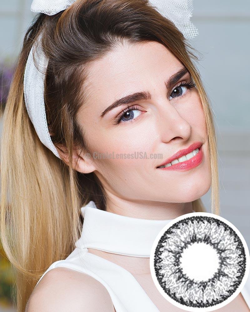 Geo Nudy Grey Circle Lens CH625 - CircleLensesUSA.com