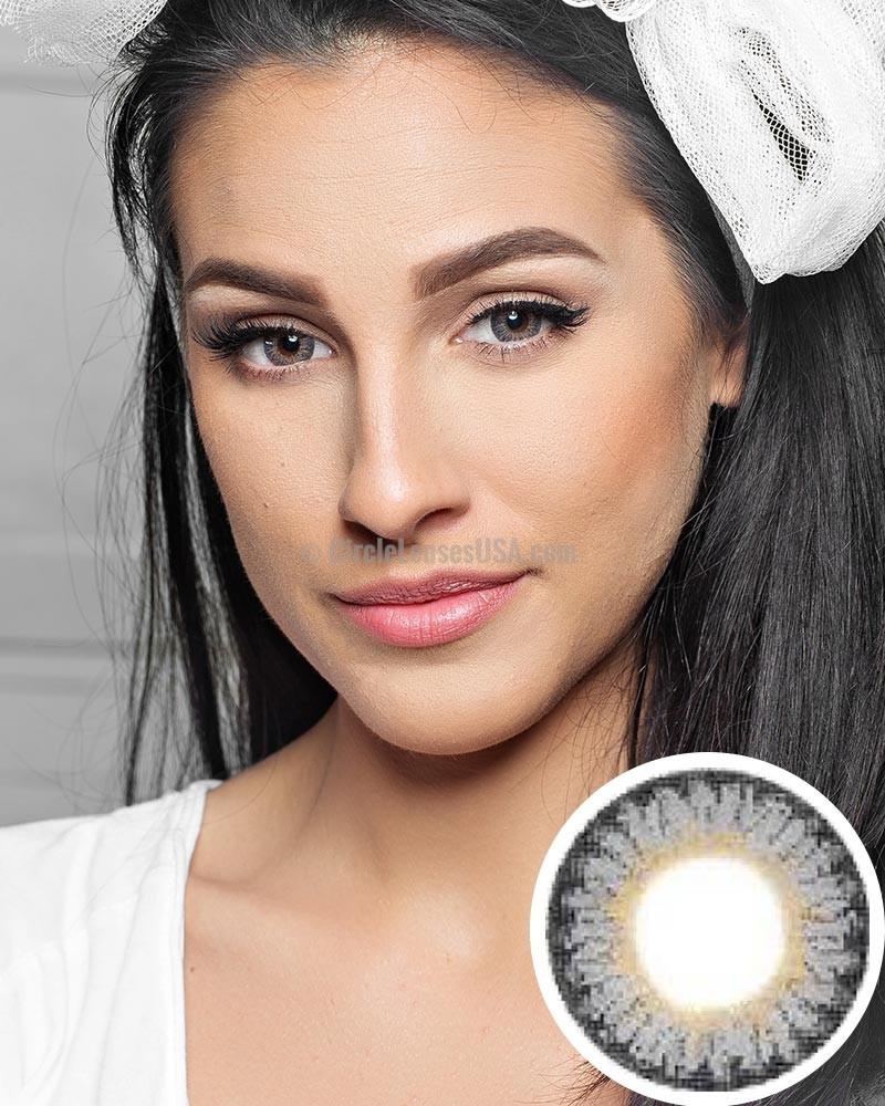 Geo Berry Holic Grey Circle Lens CM955 - CircleLensesUSA.com
