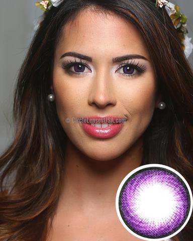Geo Hurricane Violet Circle Lens HC101 - CircleLensesUSA.com