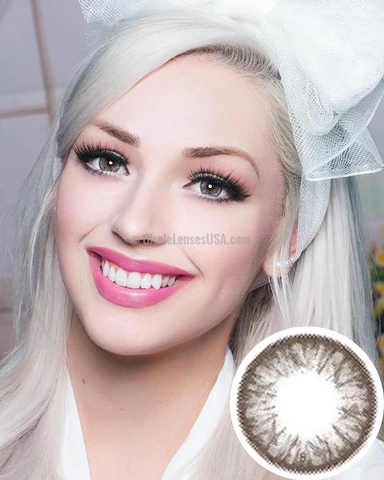 Geo Big Grang Grang Grey Circle Lens WHC245 - CircleLensesUSA.com