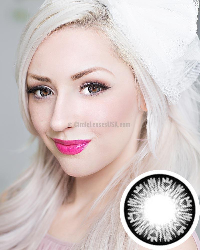 GEO Xtra Diamond Grey Circle Lens WTA05 - CircleLensesUSA.com