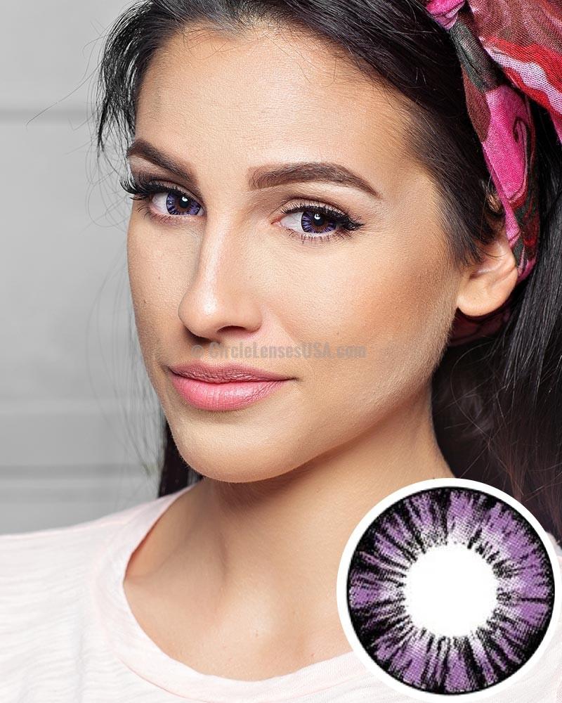 Geo Xtra Violet 2 Tone Purple Lens WTB61 - CircleLensesUSA.com