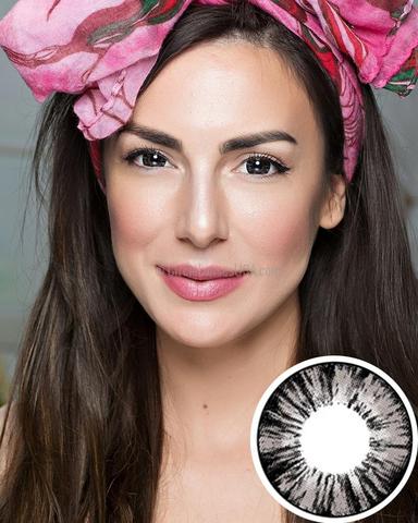 Geo Xtra Grey 2 Tone Circle Lens WTB65 - CircleLensesUSA.com