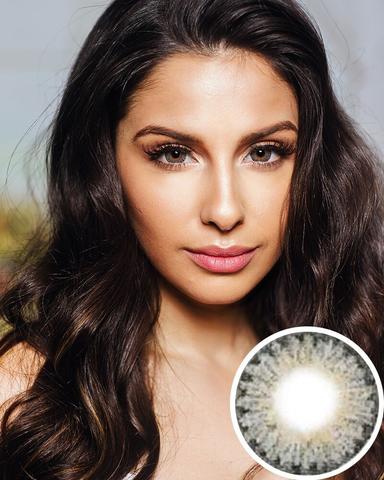 Geo Xtra Grey 3 Tone Circle Lens WTB75 - CircleLensesUSA.com