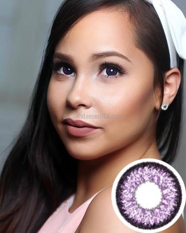 GEO Supper Size Nudy Violet Circle Lens XCH621 - CircleLensesUSA.com